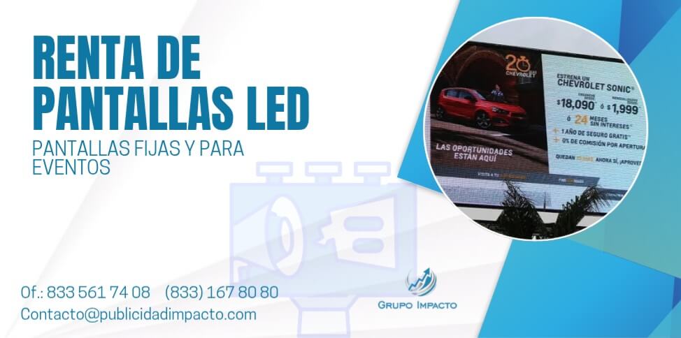 RENTA PANTALLA LED