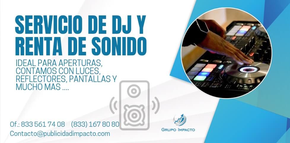 SERVICIO DE DJ Y RENTA DE SONIDO